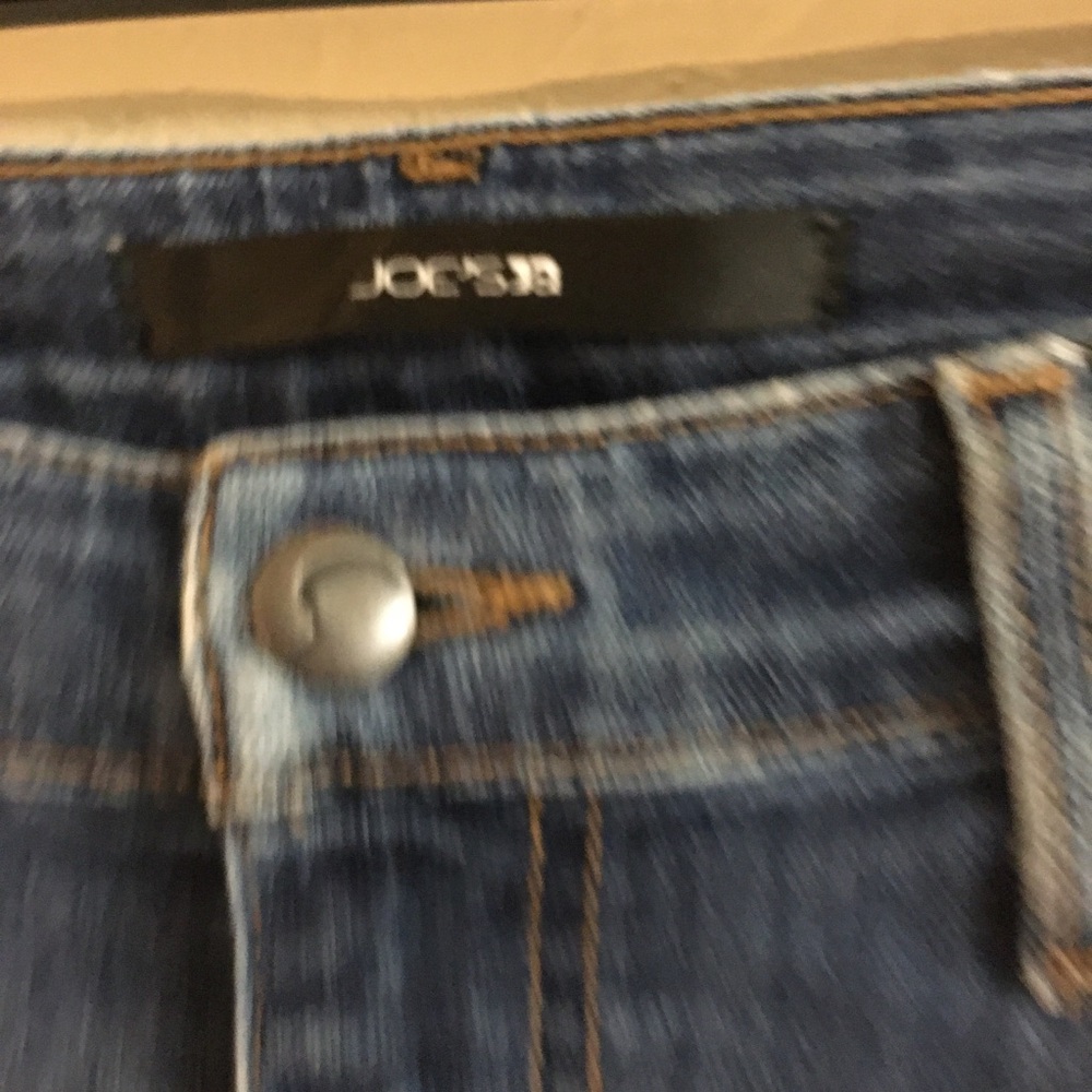 Joe’s Jeans Straight Leg Nellie Distressed Jeans Denim Size 29 Blue Stre… - Picture 2 of 12